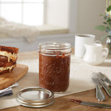 Glass Mason Jars with Lids & Bands, Wide Mouth, 16 oz, 12 Count