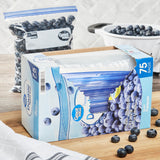 Fresh Seal Double Zipper Freezer Bags, Quart, 75 Count