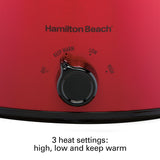  6 Quart Slow Cooker, Red