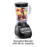 Smoothie Electric Blender with 10 Speeds, 56 oz. BPA-free Plastic Jar
