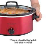  6 Quart Slow Cooker, Red